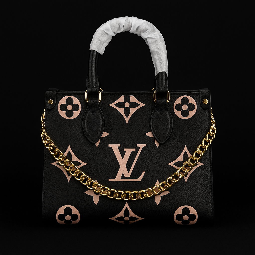 Louis Vuitton Black Monogram Giant Canvas Handbag