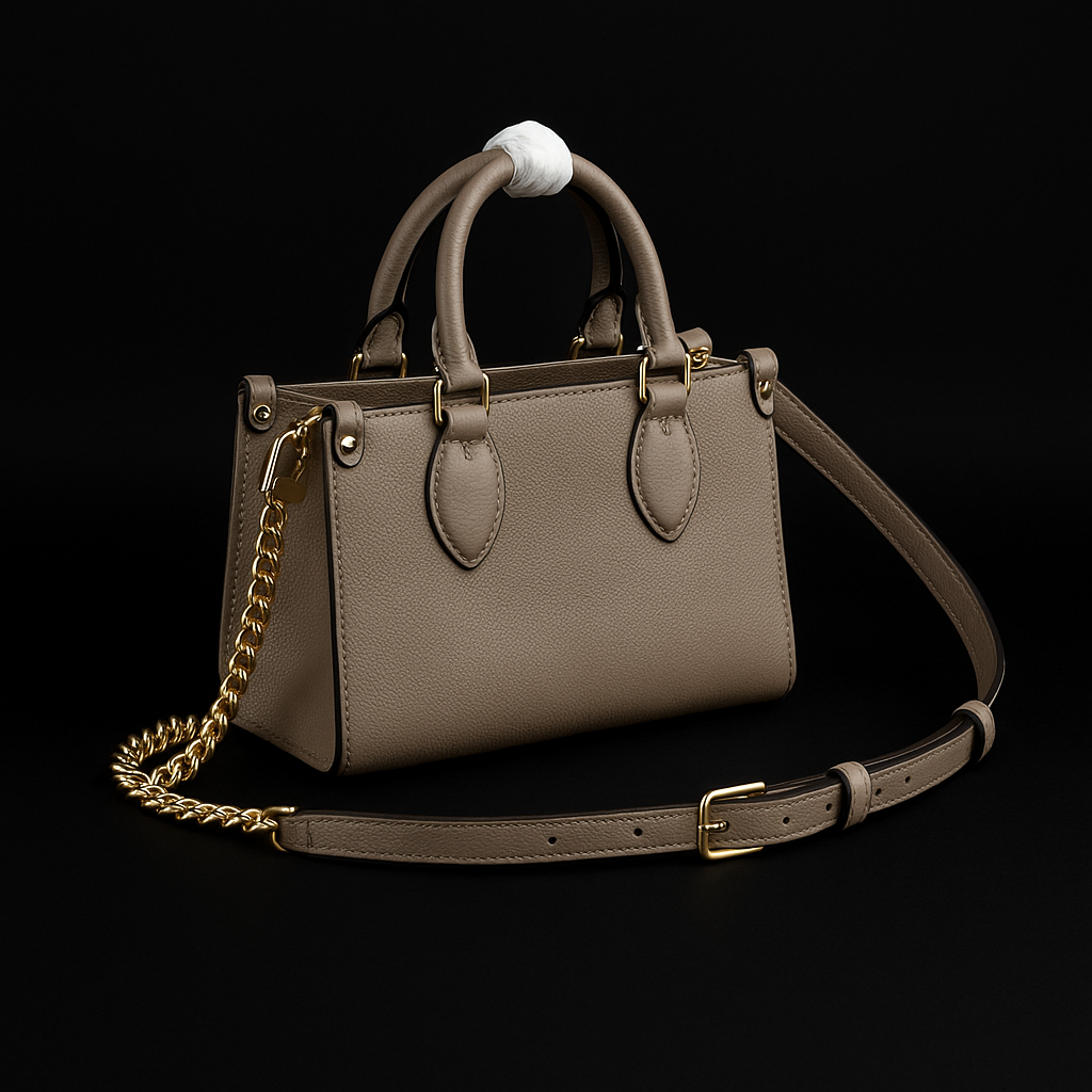 Louis Vuitton Taupe Monogram Giant Canvas Handbag with Chain Strap