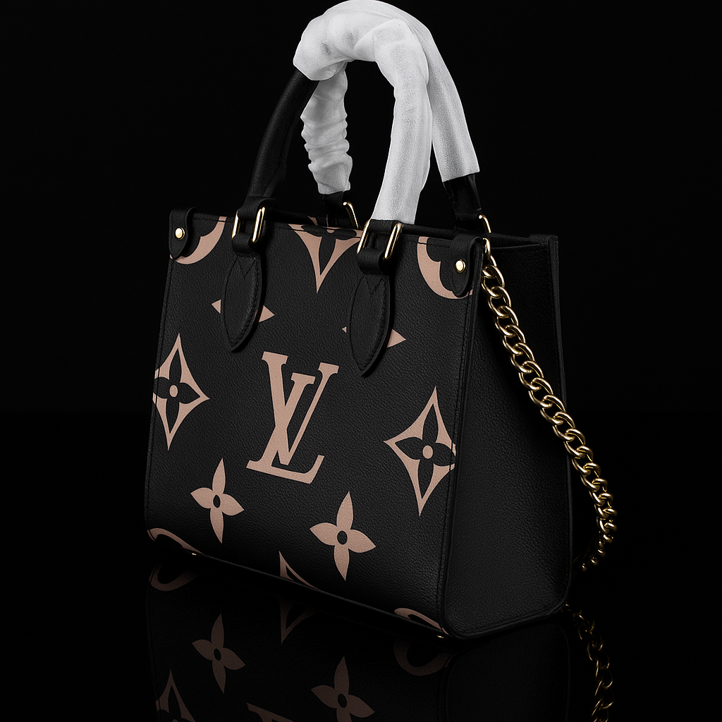 Louis Vuitton Black Monogram Giant Canvas Handbag