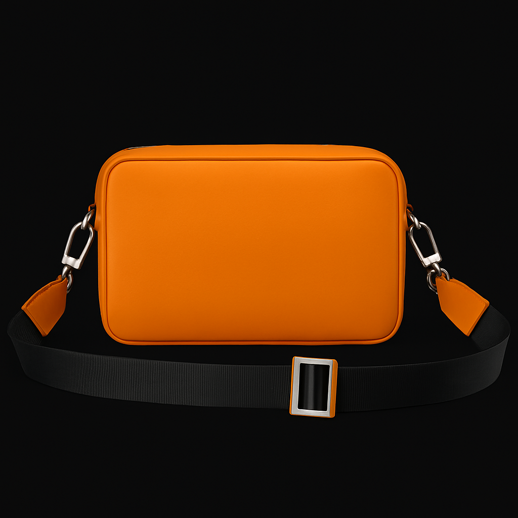 Fendi Brown & Orange Monogram Crossbody Bag