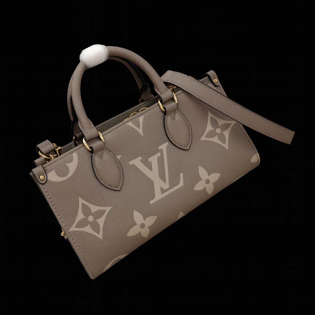 Louis Vuitton Taupe Monogram Giant Canvas Handbag with Chain Strap
