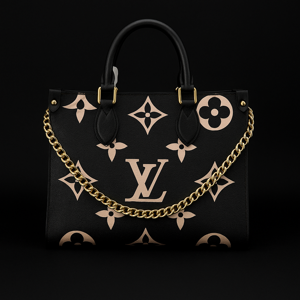 Louis Vuitton Black Monogram Giant Canvas Handbag